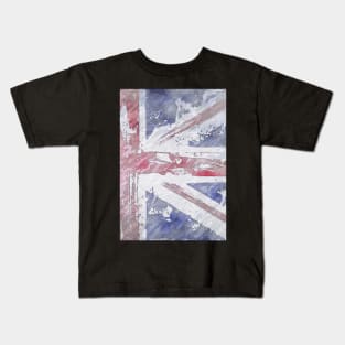 Rustic Union Jack Flag Kids T-Shirt